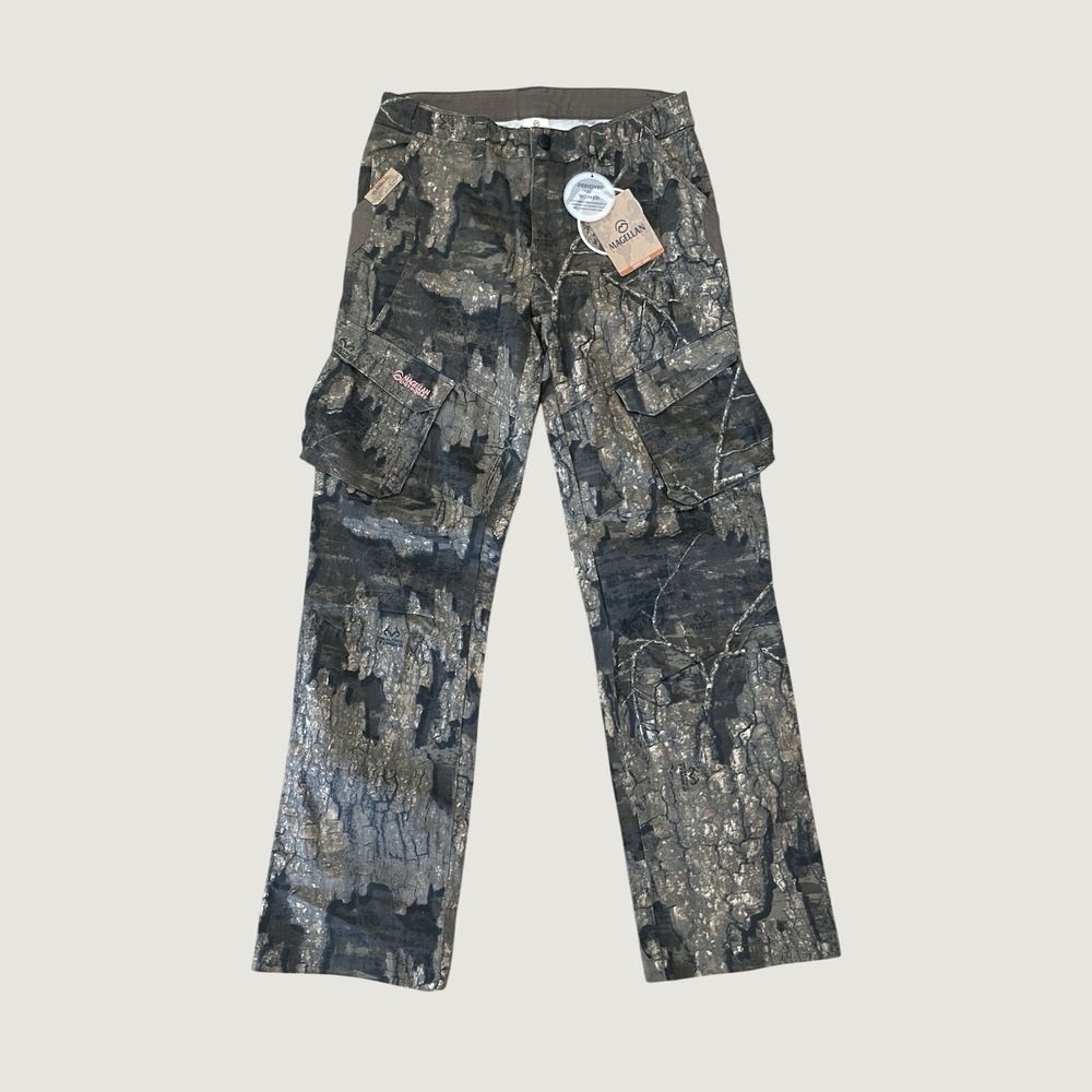 NWT Megellan Womens M 7 Pocket Hill Country Twill Realtree Timber Camo Pants New